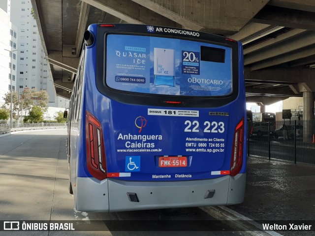Viação Cidade de Caieiras 22.223 na cidade de São Paulo, São Paulo, Brasil, por Welton Xavier. Número da foto: #9022413.