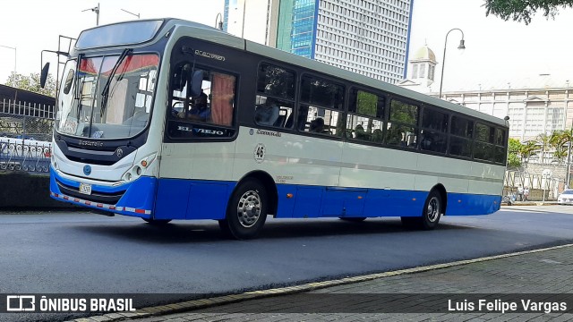 Buses Guadalupe 46 na cidade de Carmen, San José, San José, Costa Rica, por Luis Felipe Vargas. ID da foto: 9020893.