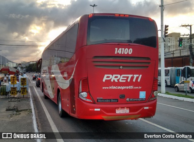 Viação Pretti 14100 na cidade de Cariacica, Espírito Santo, Brasil, por Everton Costa Goltara. Número da foto: #9021496.