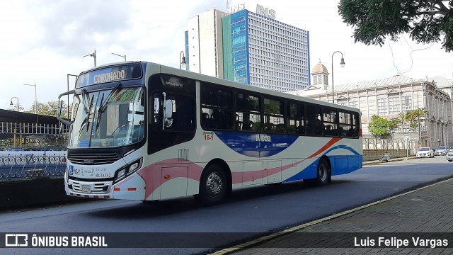 Transportes Coronado 16-1 na cidade de Carmen, San José, San José, Costa Rica, por Luis Felipe Vargas. ID da foto: 9020894.