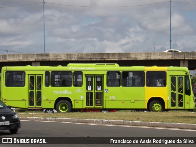 Transcol Transportes Coletivos 04478 na cidade de Teresina, Piauí, Brasil, por Francisco de Assis Rodrigues da Silva. ID da foto: 9022893.