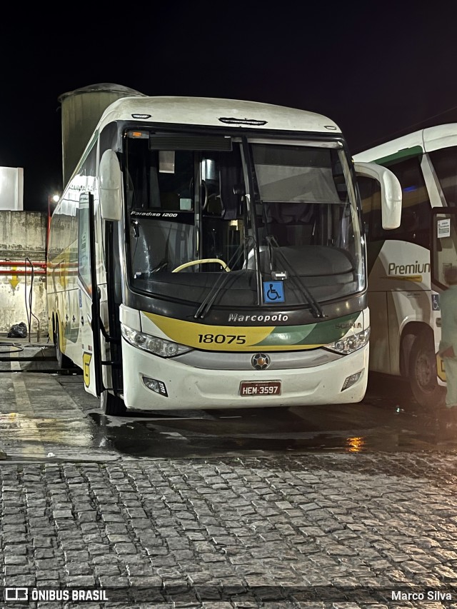 Empresa Gontijo de Transportes 18075 na cidade de Feira de Santana, Bahia, Brasil, por Marco Silva. Número da foto: #9024416.