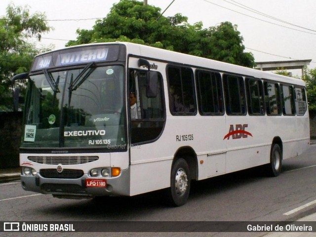 Auto Viação ABC RJ 105.135 na cidade de Niterói, Rio de Janeiro, Brasil, por Gabriel de Oliveira. Número da foto: #9024420.
