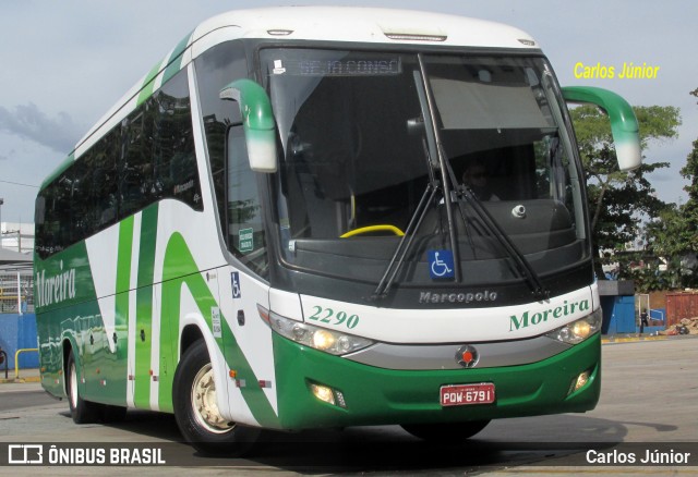 Empresa de Transportes e Turismo Moreira 2290 na cidade de Goiânia, Goiás, Brasil, por Carlos Júnior. ID da foto: 9026413.