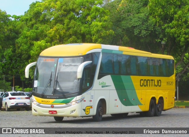 Empresa Gontijo de Transportes 16520 na cidade de Porto Seguro, Bahia, Brasil, por Eriques  Damasceno. ID da foto: 9025440.