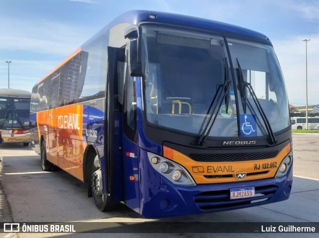 Evanil Transportes e Turismo RJ 132.062 na cidade de Rio de Janeiro, Rio de Janeiro, Brasil, por Luiz Guilherme. Número da foto: #9026337.