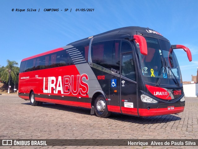 Lirabus 15012 na cidade de Campinas, São Paulo, Brasil, por Henrique Alves de Paula Silva. Número da foto: #9026940.