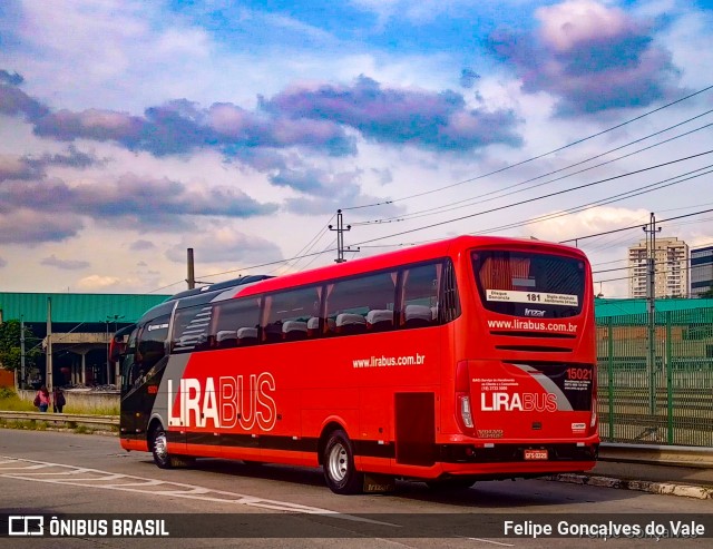 Lirabus 15021 na cidade de São Paulo, São Paulo, Brasil, por Felipe Goncalves do Vale. Número da foto: #9026500.