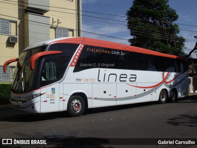 Linea Transportes e Turismo Ltda. 1306 na cidade de Presidente Prudente, São Paulo, Brasil, por Gabriel Carvalho. ID da foto: 9025671.