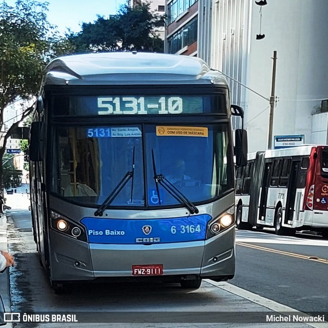 Viação Paratodos > São Jorge > Metropolitana São Paulo > Mobibrasil 6 3164 na cidade de São Paulo, São Paulo, Brasil, por Michel Nowacki. Número da foto: #9026063.