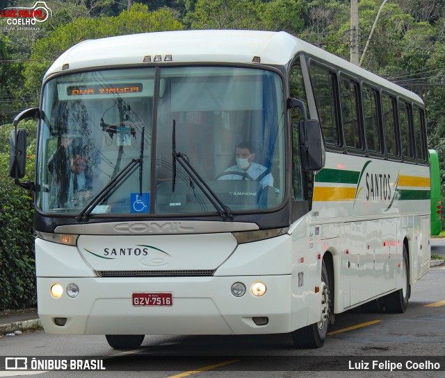 Viação Santos 1801 na cidade de Juiz de Fora, Minas Gerais, Brasil, por Luiz Felipe Coelho. Número da foto: #9026352.