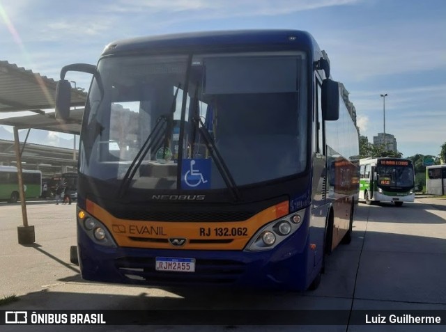 Evanil Transportes e Turismo RJ 132.062 na cidade de Rio de Janeiro, Rio de Janeiro, Brasil, por Luiz Guilherme. Número da foto: #9026328.
