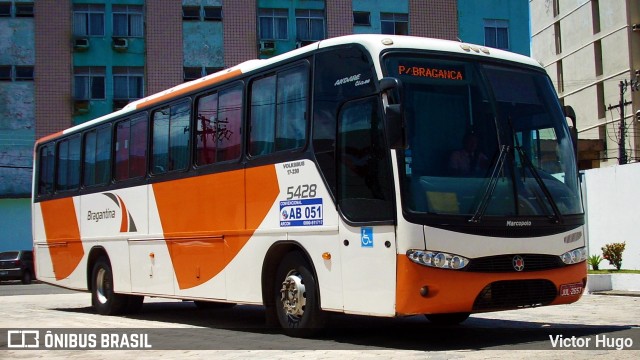 Autoviária Bragantina 5428 na cidade de Belém, Pará, Brasil, por Victor Hugo. ID da foto: 9025810.