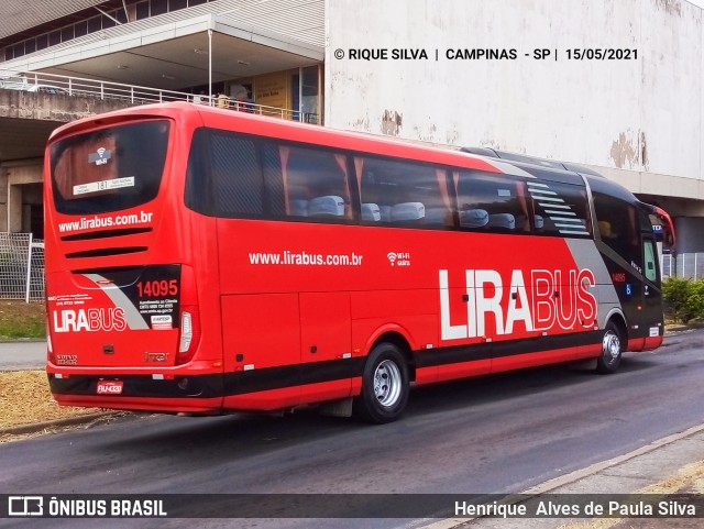 Lirabus 14095 na cidade de Campinas, São Paulo, Brasil, por Henrique Alves de Paula Silva. Número da foto: #9026948.