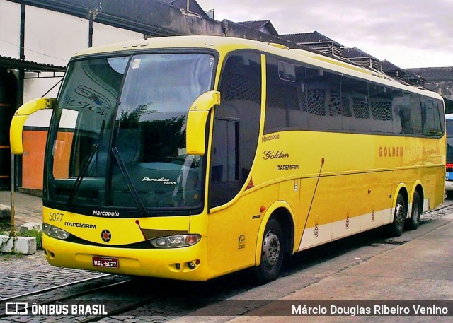 Viação Itapemirim 5027 na cidade de Rio de Janeiro, Rio de Janeiro, Brasil, por Márcio Douglas Ribeiro Venino. Número da foto: #9025209.