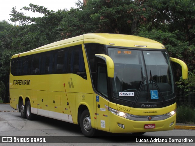 Viação Itapemirim 60043 na cidade de São Paulo, São Paulo, Brasil, por Lucas Adriano Bernardino. Número da foto: #9030508.