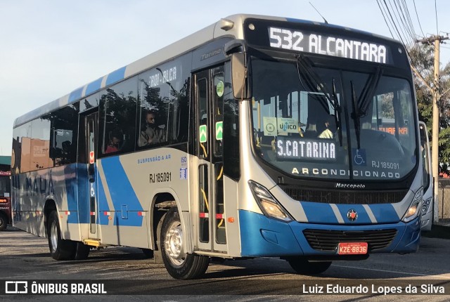 Viação Mauá RJ 185.091 na cidade de Nicolau Vergueiro, Rio Grande do Sul, Brasil, por Luiz Eduardo Lopes da Silva. Número da foto: #9027347.