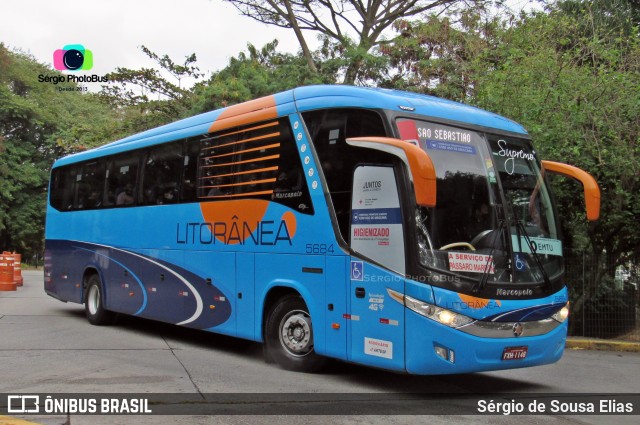 Litorânea Transportes Coletivos 5684 na cidade de São Paulo, São Paulo, Brasil, por Sérgio de Sousa Elias. Número da foto: #9030133.