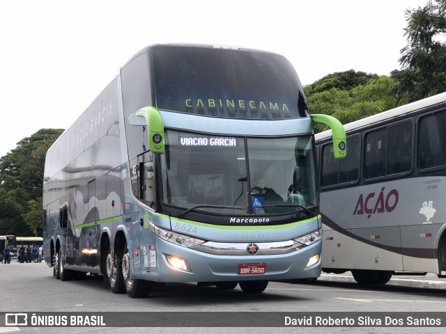 Viação Garcia 8624 na cidade de São Paulo, São Paulo, Brasil, por David Roberto Silva Dos Santos. Número da foto: #9029004.