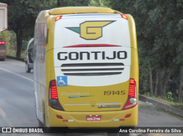 Empresa Gontijo de Transportes 19145 na cidade de Timóteo, Minas Gerais, Brasil, por Ana Carolina Ferreira da Silva. ID da foto: 9029451.