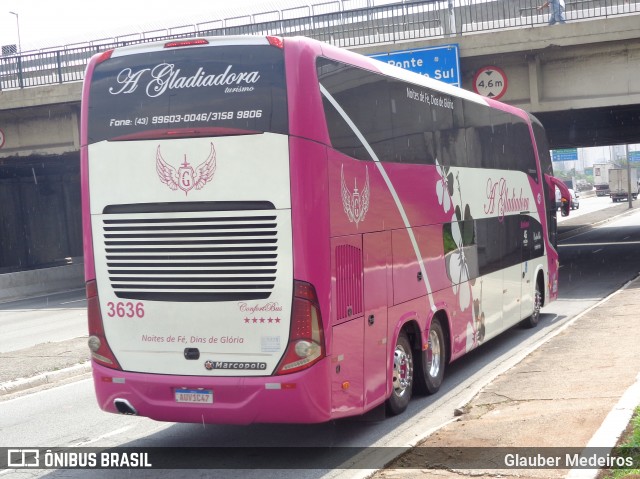 A Gladiadora Turismo 3636 na cidade de São Paulo, São Paulo, Brasil, por Glauber Medeiros. Número da foto: #9029668.