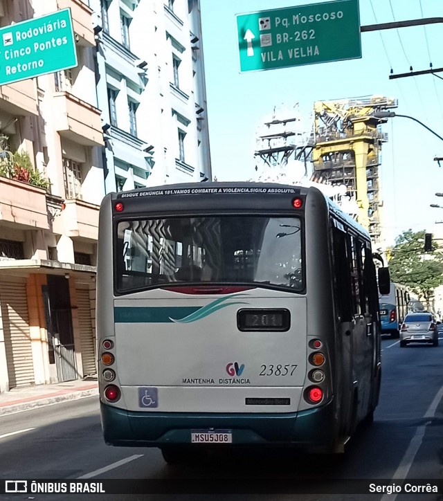 Viação Grande Vitória 23857 na cidade de Vitória, Espírito Santo, Brasil, por Sergio Corrêa. ID da foto: 9027365.