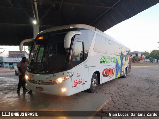 Eucatur - Empresa União Cascavel de Transportes e Turismo 4946 na cidade de Ouro Preto do Oeste, Rondônia, Brasil, por Gian Lucas  Santana Zardo. Número da foto: #9030506.