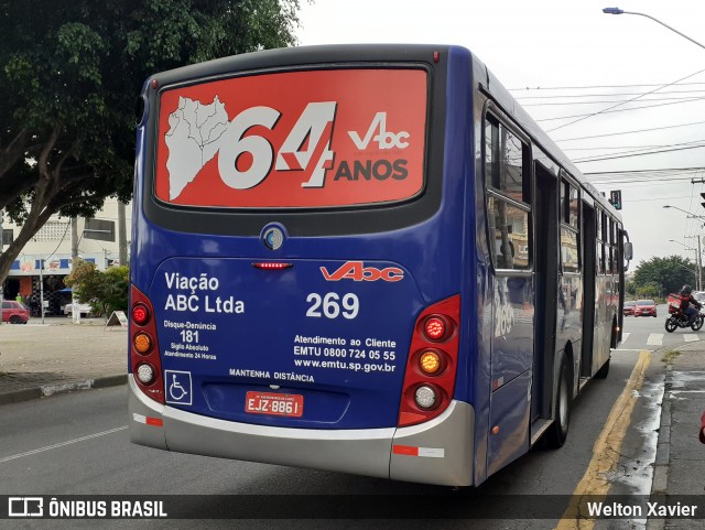 Auto Viação ABC 269 na cidade de Diadema, São Paulo, Brasil, por Welton Xavier. Número da foto: #9029034.