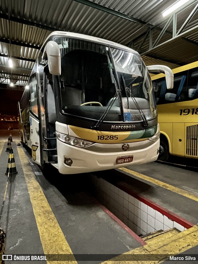 Empresa Gontijo de Transportes 18285 na cidade de Aracaju, Sergipe, Brasil, por Marco Silva. Número da foto: #9027884.