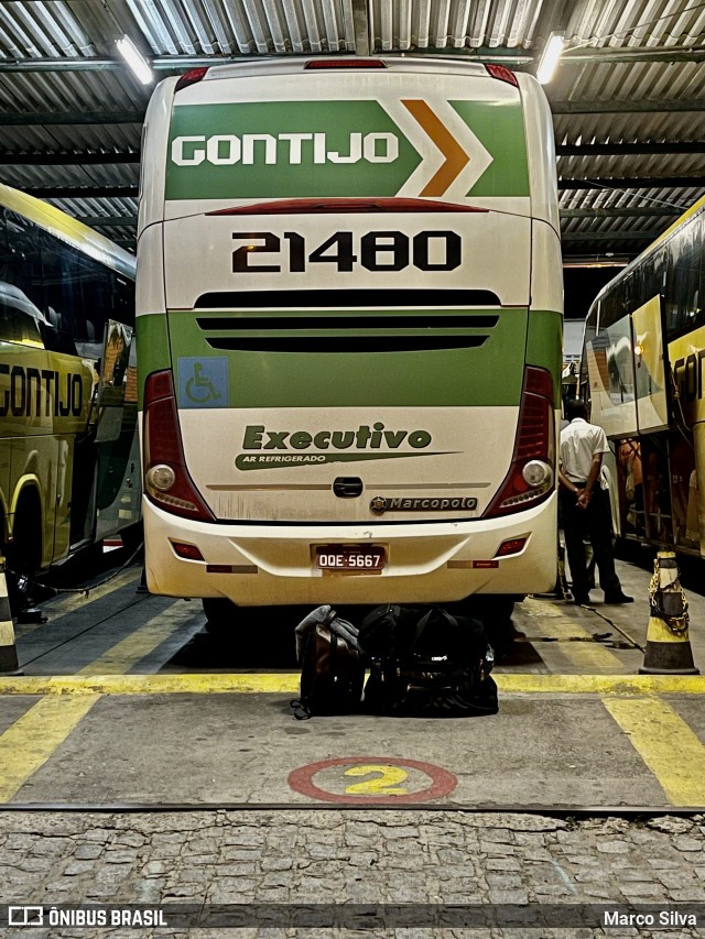 Empresa Gontijo de Transportes 21480 na cidade de Aracaju, Sergipe, Brasil, por Marco Silva. Número da foto: #9030541.