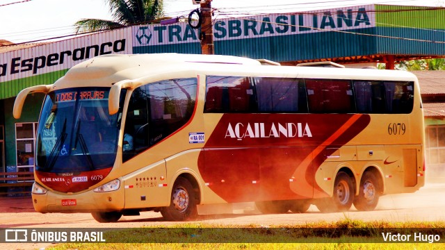 Viação Açailândia 6079 na cidade de Tailândia, Pará, Brasil, por Victor Hugo. ID da foto: 9032080.