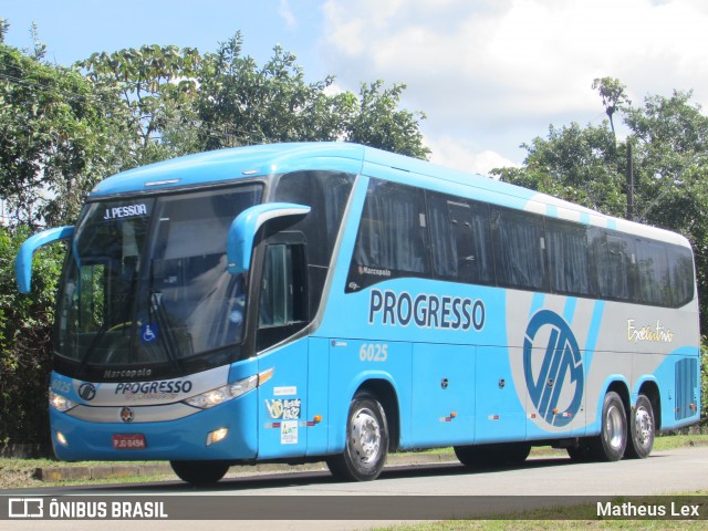 Auto Viação Progresso 6025 na cidade de Recife, Pernambuco, Brasil, por Matheus Lex. Número da foto: #9030970.