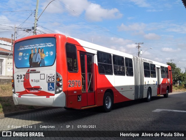 Itajaí Transportes Coletivos 2970 na cidade de Campinas, São Paulo, Brasil, por Henrique Alves de Paula Silva. ID da foto: 9033477.