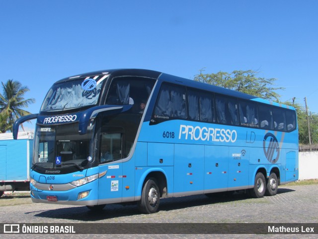 Auto Viação Progresso 6018 na cidade de Caruaru, Pernambuco, Brasil, por Matheus Lex. ID da foto: 9031006.