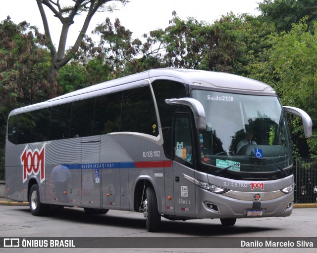 Auto Viação 1001 RJ 108.1102 na cidade de São Paulo, São Paulo, Brasil, por Danilo Marcelo Silva. ID da foto: 9032145.