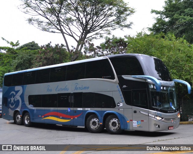 Três Estrelas Turismo 9130 na cidade de São Paulo, São Paulo, Brasil, por Danilo Marcelo Silva. Número da foto: #9032279.