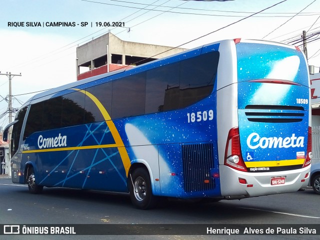 Viação Cometa 18509 na cidade de Campinas, São Paulo, Brasil, por Henrique Alves de Paula Silva. Número da foto: #9030801.