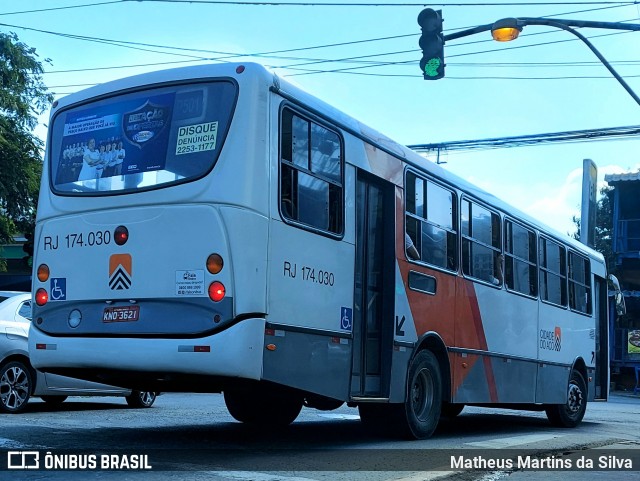 Viação Cidade do Aço RJ 174.030 na cidade de Volta Redonda, Rio de Janeiro, Brasil, por Matheus Martins da Silva. Número da foto: #9032566.