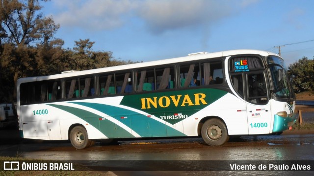 Expresso Inovar Turismo e Transportes 14000 na cidade de Ouro Branco, Minas Gerais, Brasil, por Vicente de Paulo Alves. Número da foto: #9031875.