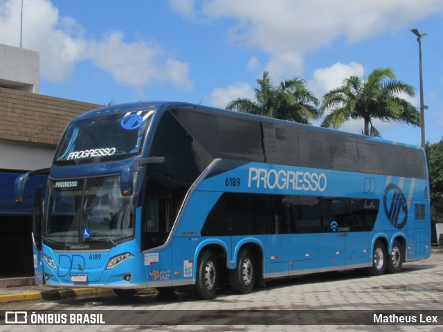 Auto Viação Progresso 6189 na cidade de Recife, Pernambuco, Brasil, por Matheus Lex. Número da foto: #9031040.