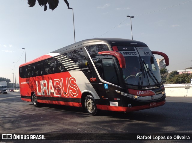 Lirabus 12111 na cidade de São Paulo, São Paulo, Brasil, por Rafael Lopes de Oliveira. ID da foto: 9032715.