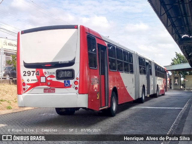 Itajaí Transportes Coletivos 2974 na cidade de Campinas, São Paulo, Brasil, por Henrique Alves de Paula Silva. ID da foto: 9033447.