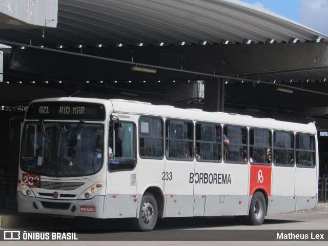 Borborema Imperial Transportes 233 na cidade de Recife, Pernambuco, Brasil, por Matheus Lex. Número da foto: #9030908.