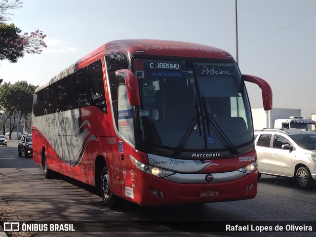 Empresa de Ônibus Pássaro Marron 5934 na cidade de São Paulo, São Paulo, Brasil, por Rafael Lopes de Oliveira. Número da foto: #9031051.