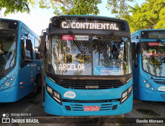Viação Praia Sol 12156 na cidade de Serra, Espírito Santo, Brasil, por Danilo Moraes. Número da foto: #9035965.