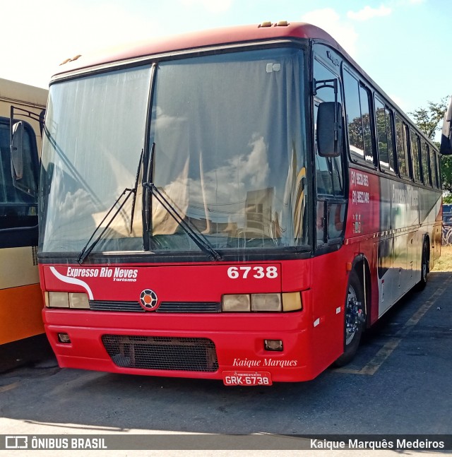 Expresso Rio Neves Turismo 6738 na cidade de Ribeirão das Neves, Minas Gerais, Brasil, por Kaique Marquês Medeiros . Número da foto: #9034023.