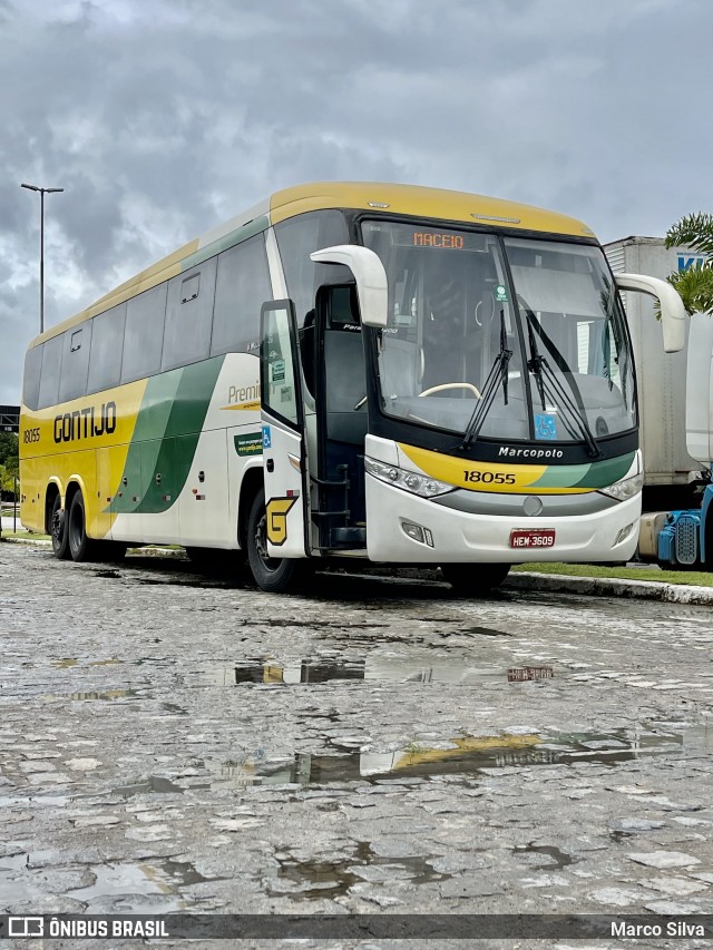 Empresa Gontijo de Transportes 18055 na cidade de Escada, Pernambuco, Brasil, por Marco Silva. ID da foto: 9035080.