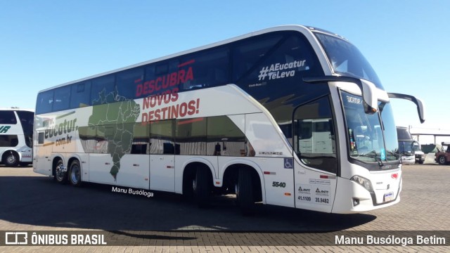 Eucatur - Empresa União Cascavel de Transportes e Turismo 5540 na cidade de Cascavel, Paraná, Brasil, por Manu Busóloga Betim. Número da foto: #9034084.