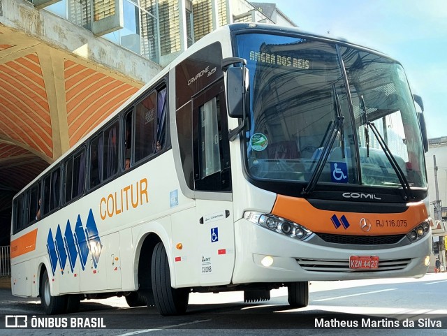 Colitur Transportes Rodoviários RJ 116.075 na cidade de Barra Mansa, Rio de Janeiro, Brasil, por Matheus Martins da Silva. ID da foto: 9034143.