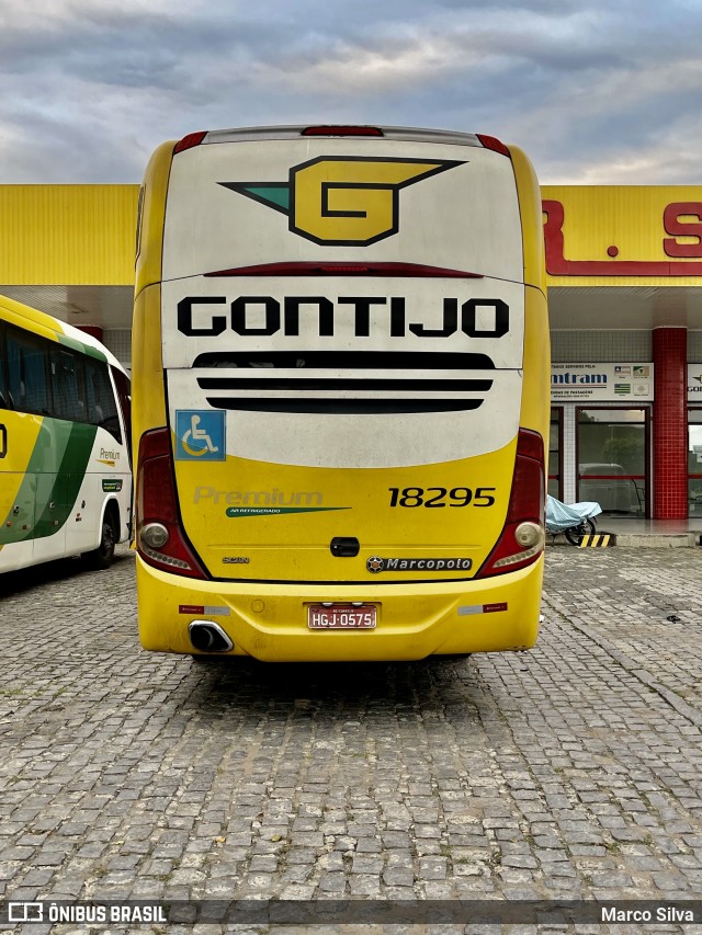 Empresa Gontijo de Transportes 18295 na cidade de Jequié, Bahia, Brasil, por Marco Silva. ID da foto: 8960299.